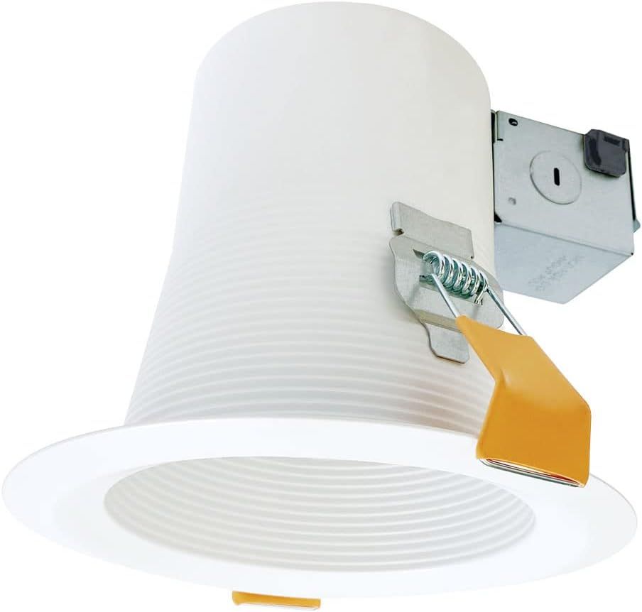 6-Inch White Aluminum LED Canless Recessed Light