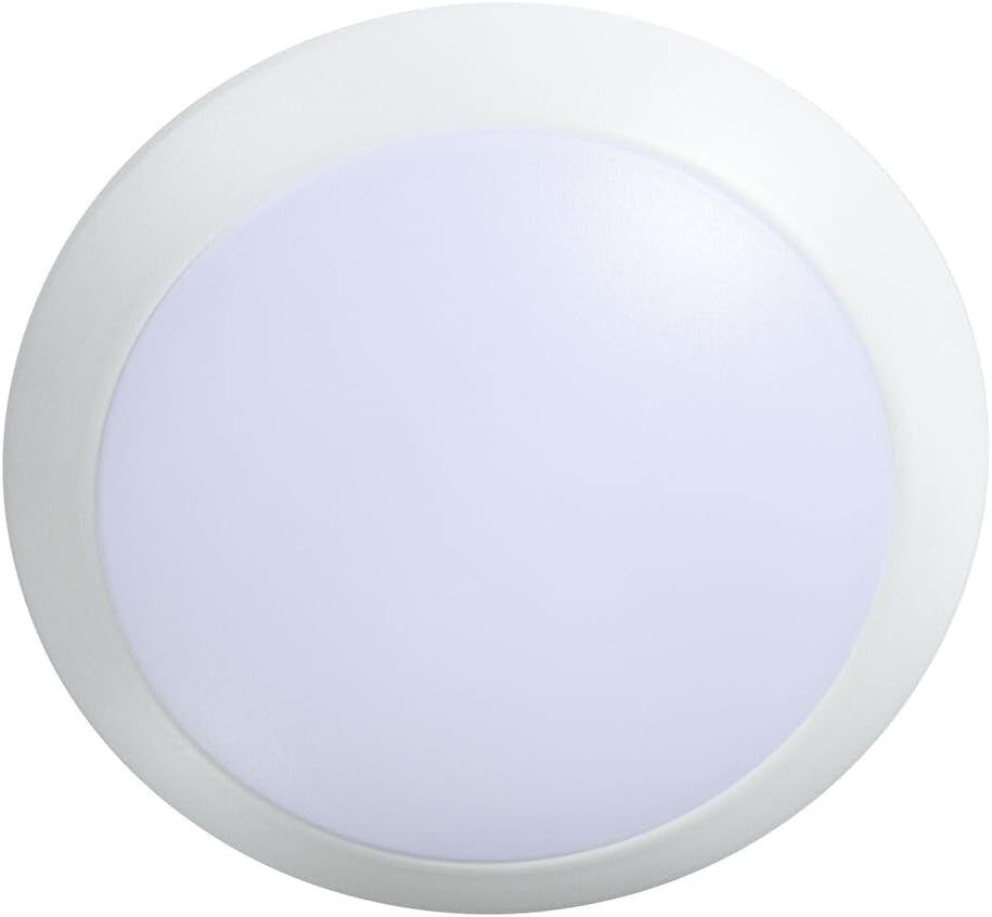 White Aluminum 6" LED Surface Mount Disk Light