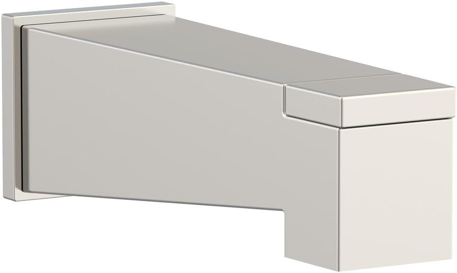 Brushed Nickel Wall Mounted Tub Spout with Diverter