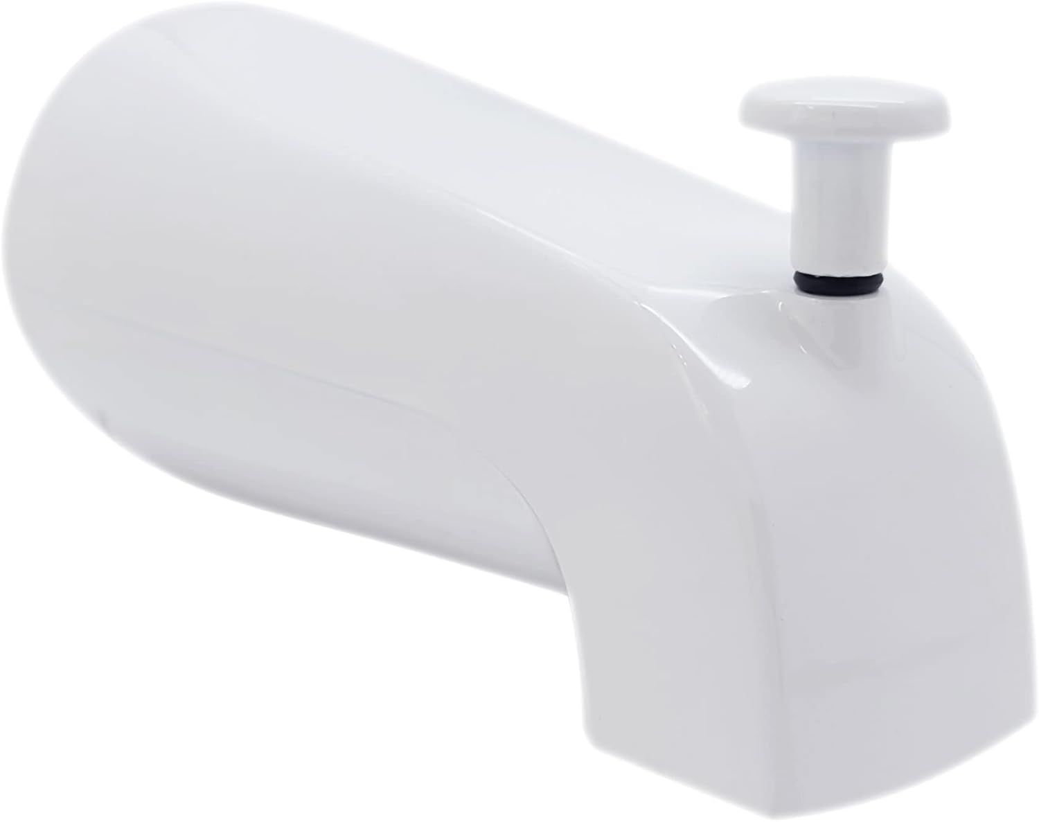 Powder Coat White Wall Mounted Tub Spout with Front Diverter