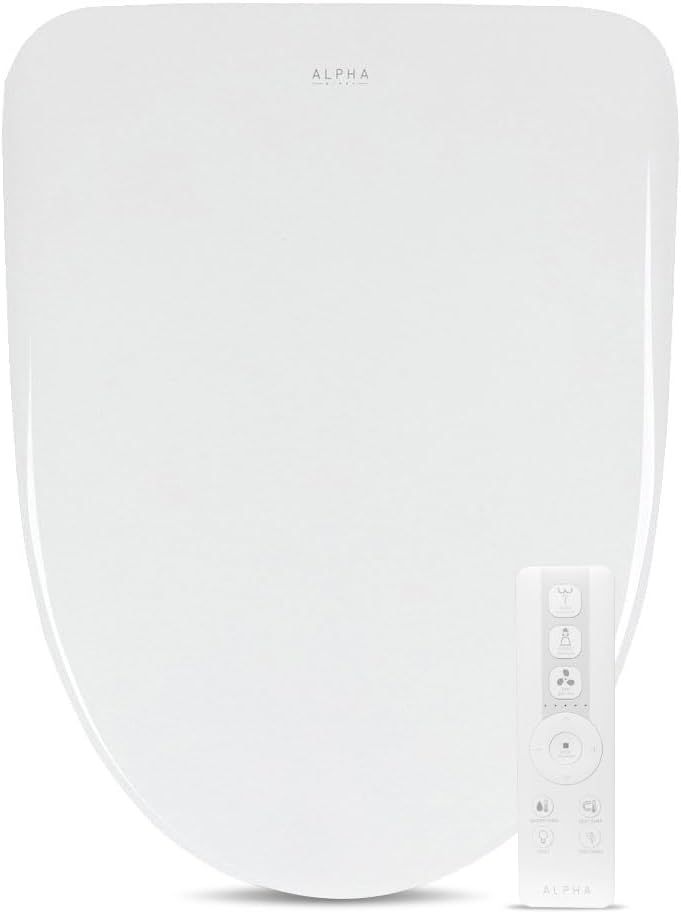 Alpha iX Pure Round White Electric Bidet Toilet Seat