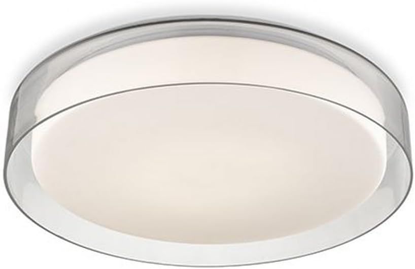 Clear Glass and LED Round Flush Mount Light