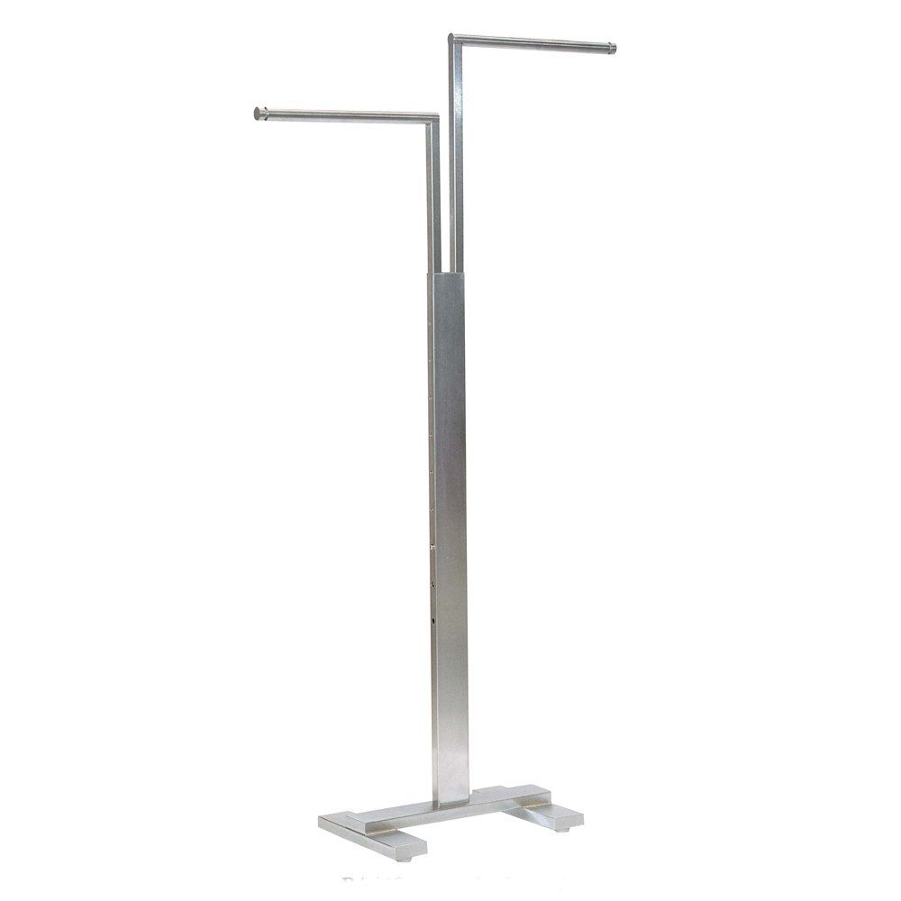 Satin Chrome Adjustable 2-Way Rack with Puck Ends