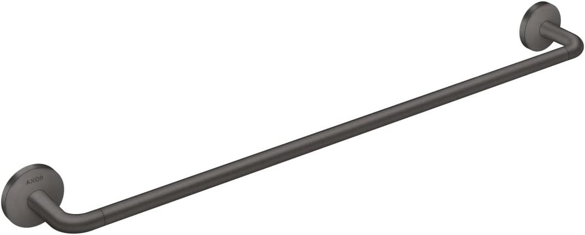 Brushed Black Chrome 26'' Modern Wall Mounted Towel Bar