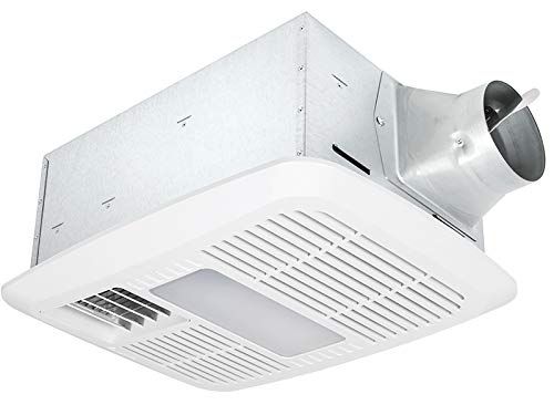 Delta Breez 110 CFM White LED Light Ceiling Exhaust Fan with Heater