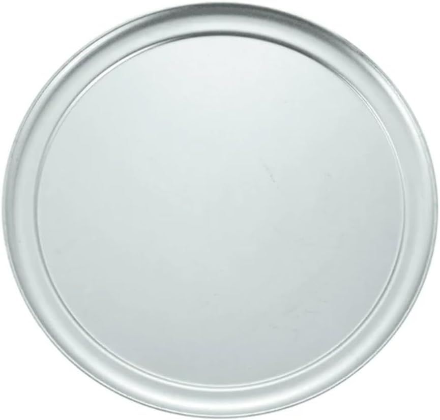 14-Inch Silver Aluminum Wide Rim Pizza Pan