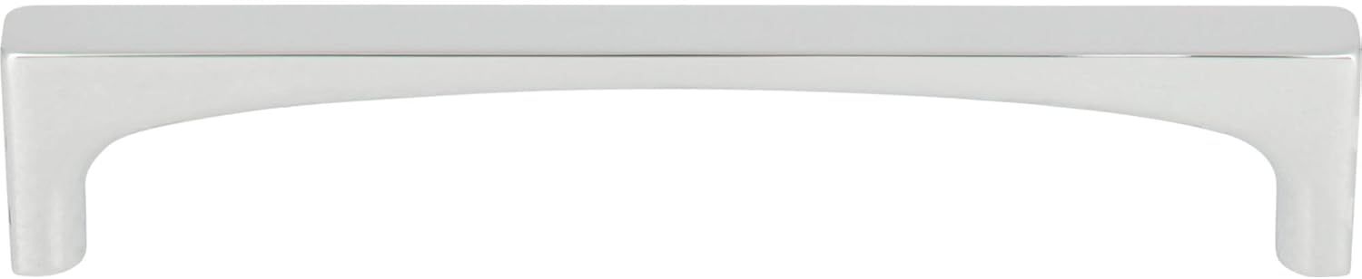 Polished Chrome Modern Bar Handle with Mounting Hardware