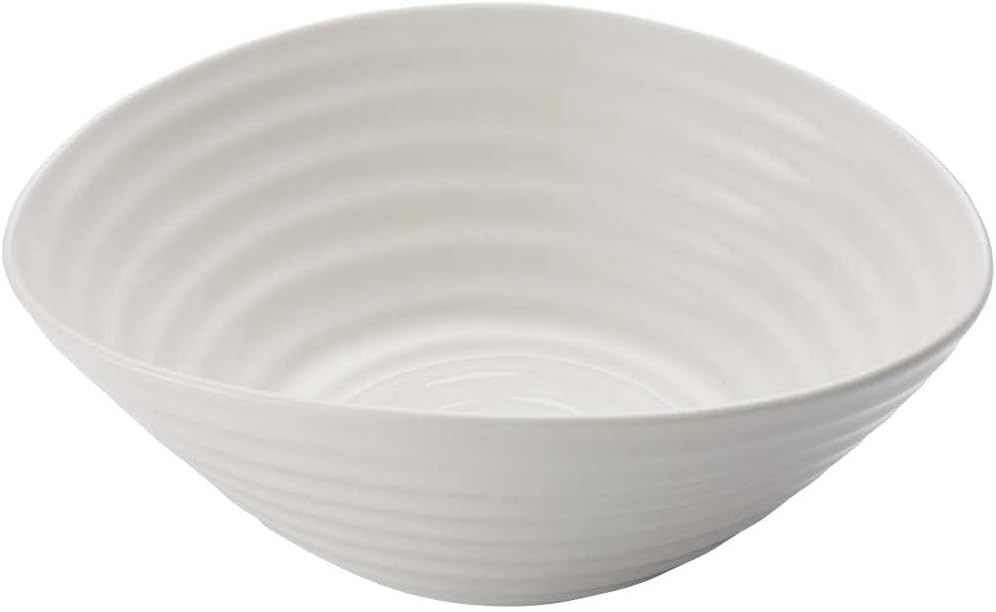 White Ceramic Microwave Safe Cereal and Soup Bowl