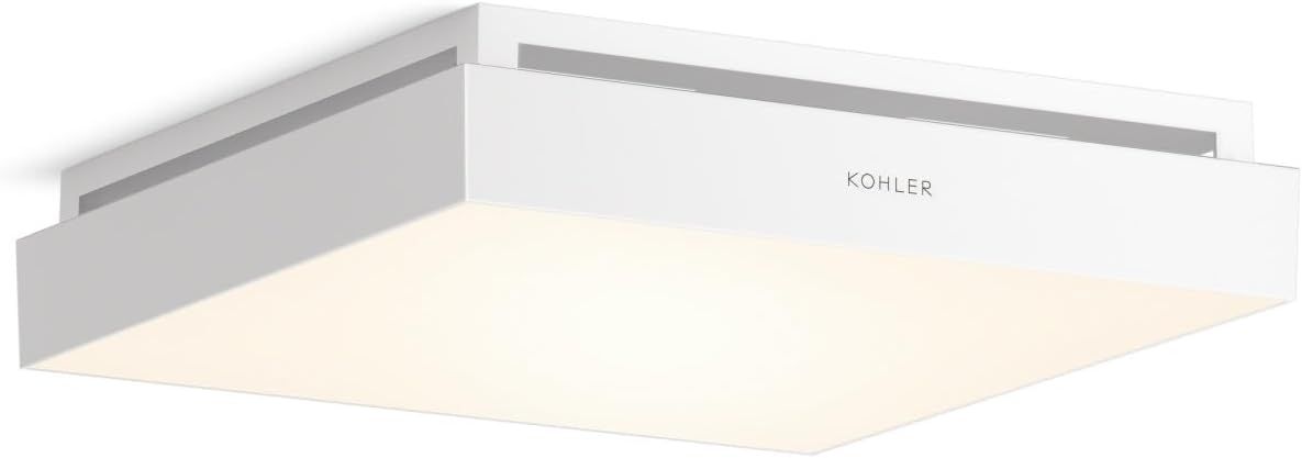 Kohler White Steel LED Ceiling Mount Exhaust Fan