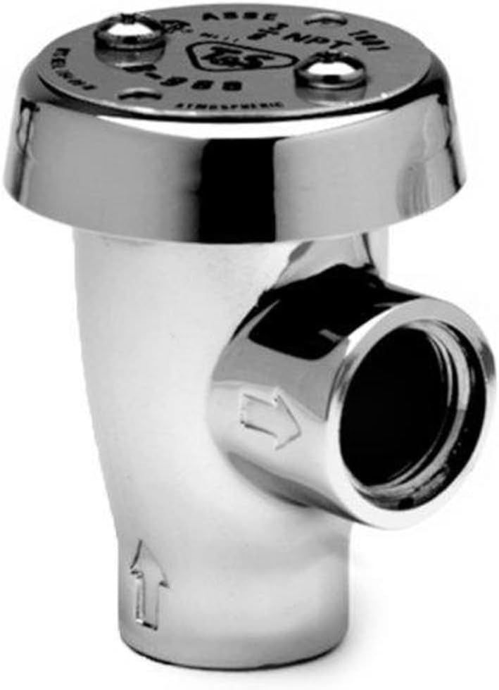 Polished Chrome Atmospheric Vacuum Breaker for Commercial Sinks