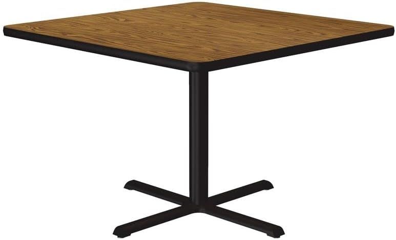 Medium Oak 36" Square Dining Height Laminate Table