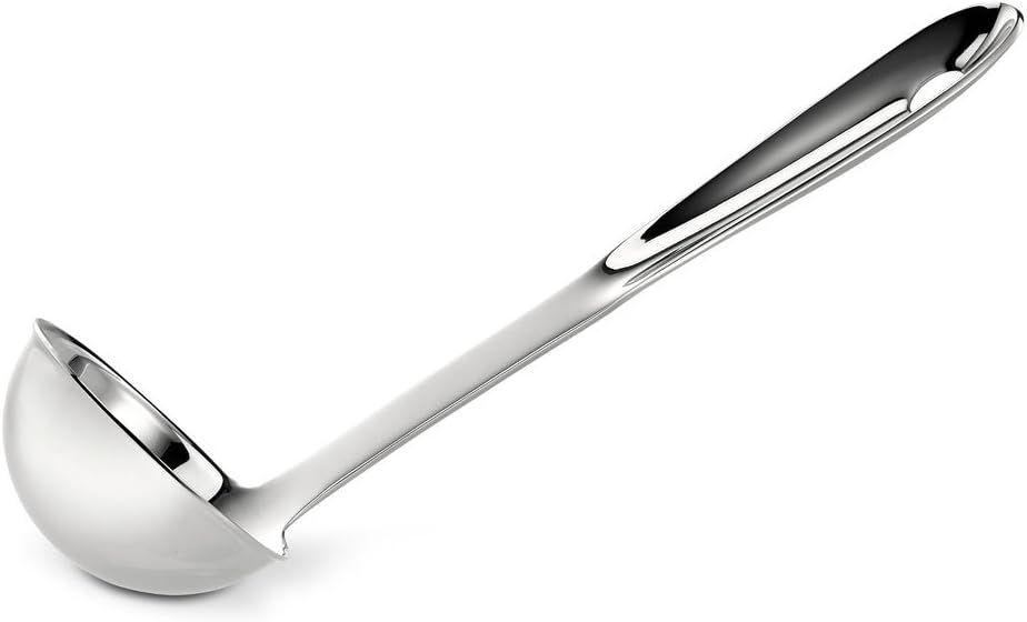 Stainless Steel 4 Ounce Silver Sauce Ladle