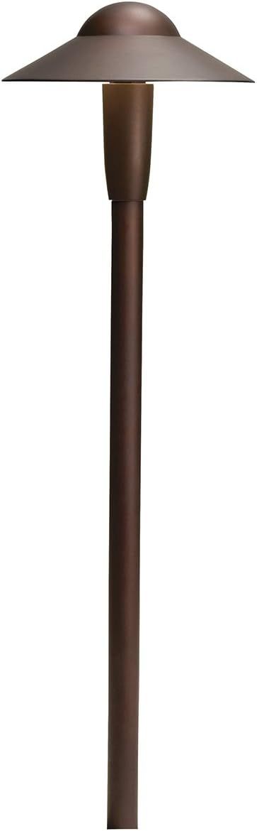 Black LED Pathway Light with Dome Shade, 22-inch