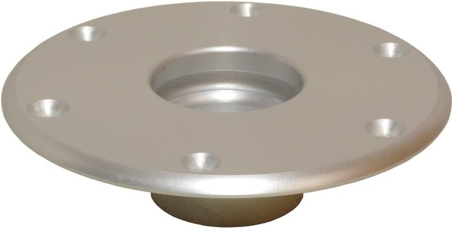 Silver Anodized Aluminum Stowable Table Base, 2-3/8 Inch