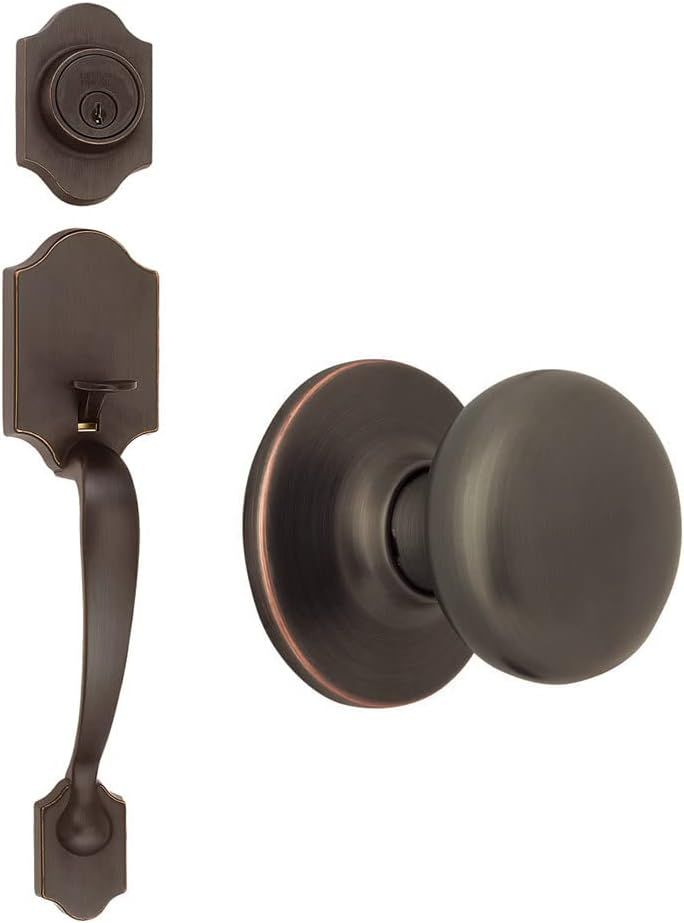 Oil Rubbed Bronze Door Handleset with Deadbolt and Knob