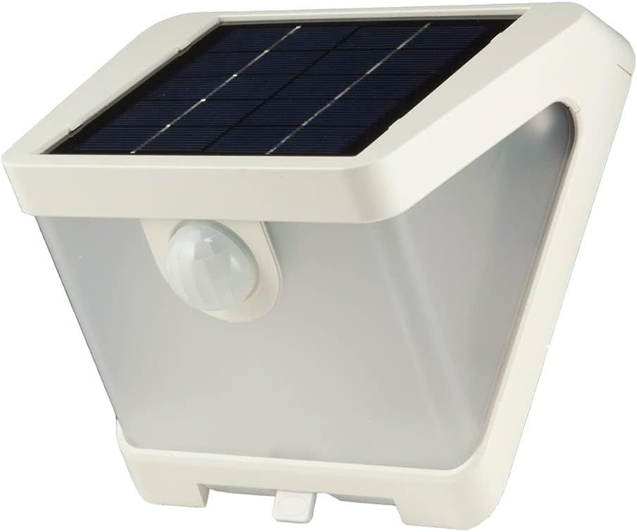 White Solar Motion Sensor LED Security Wall Light