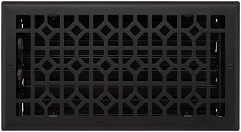 Black Steel Modern Geometric Wall Register 6" x 10"