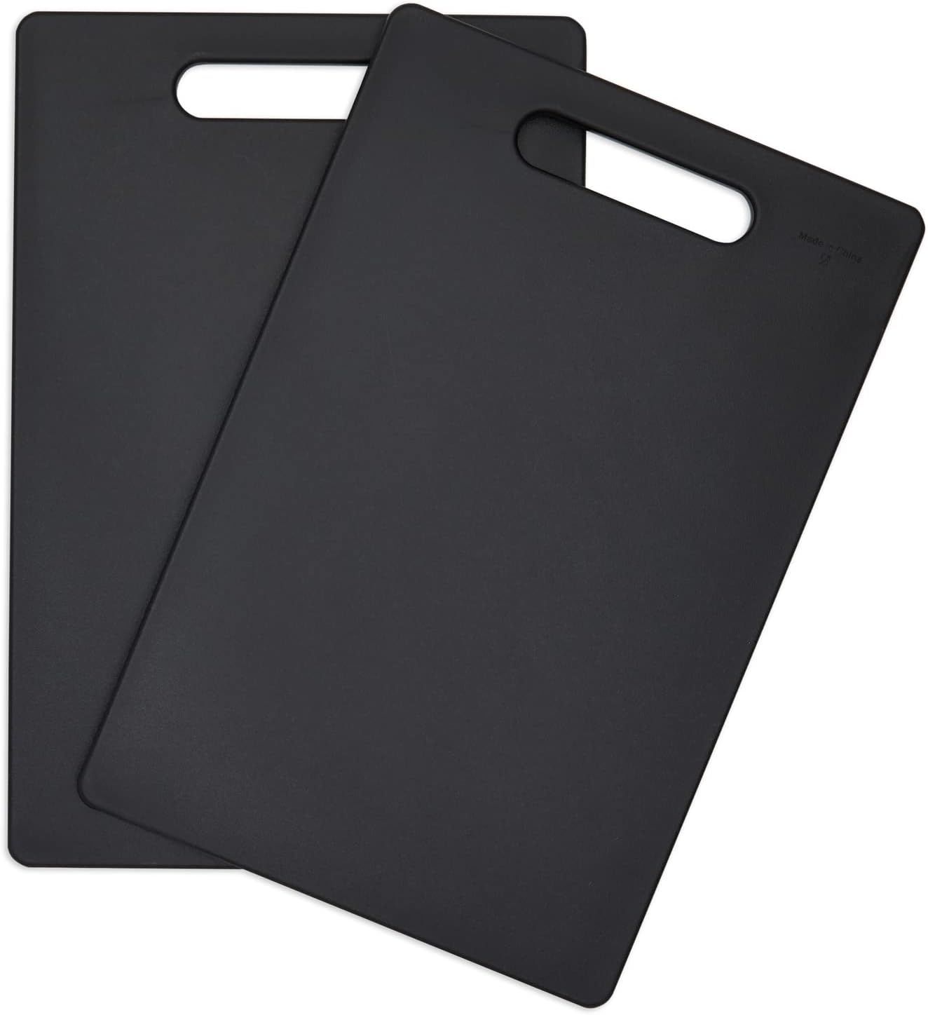 Small Black Plastic Rectangular Chopping Mats with Handles