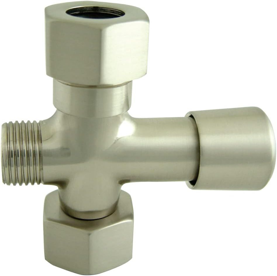 Satin Nickel Brass Shower Arm Diverter Valve