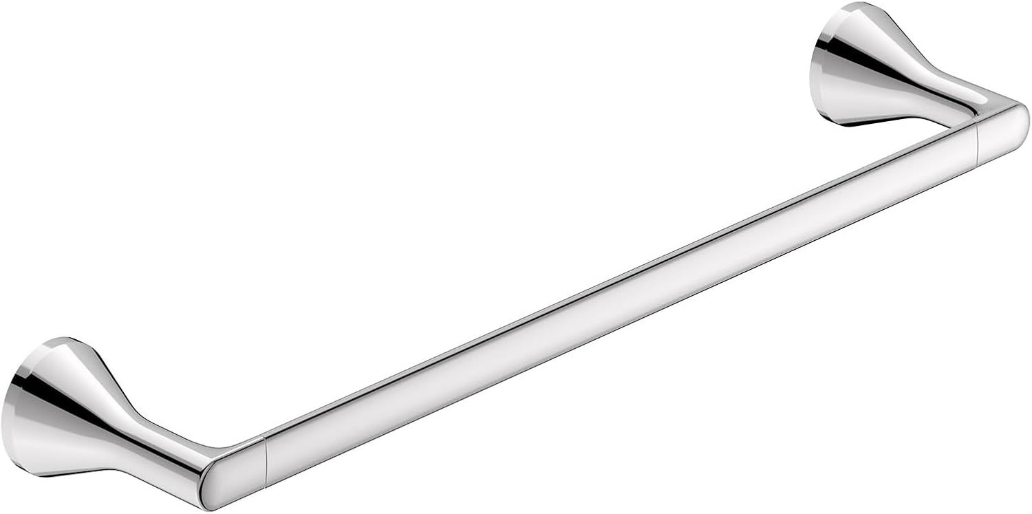 Polished Chrome 18-Inch Wall Mounted Towel Bar