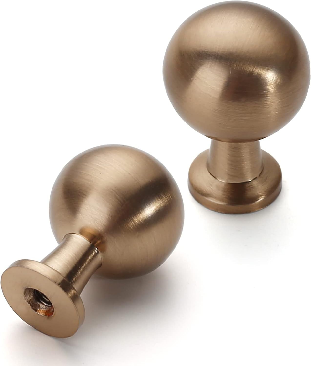 10 Pack Round Champagne Bronze Kitchen Cabinet Knobs