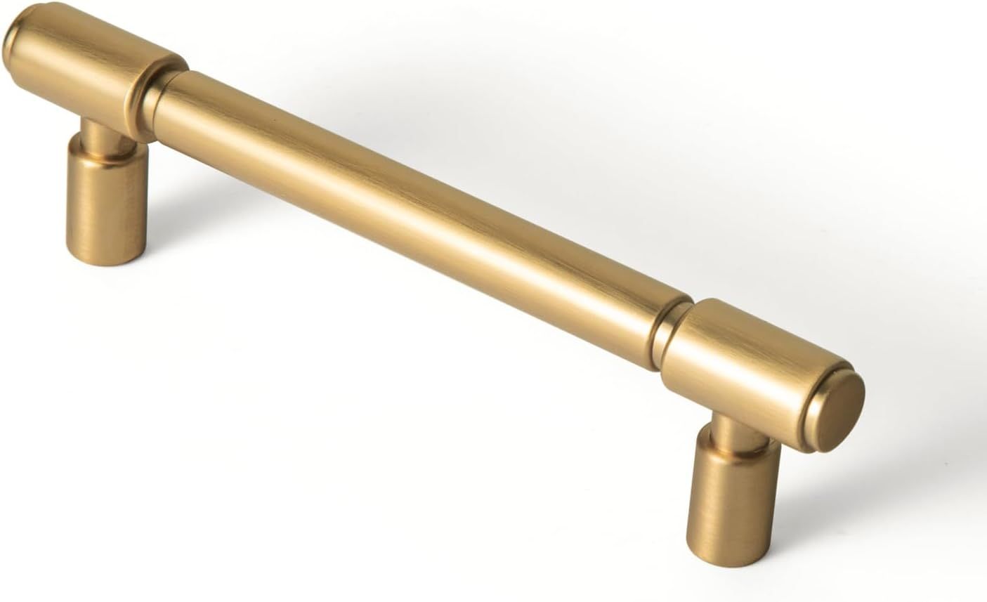 Champagne Bronze Cylindrical Bar Cabinet Pull with Mounting Hardware