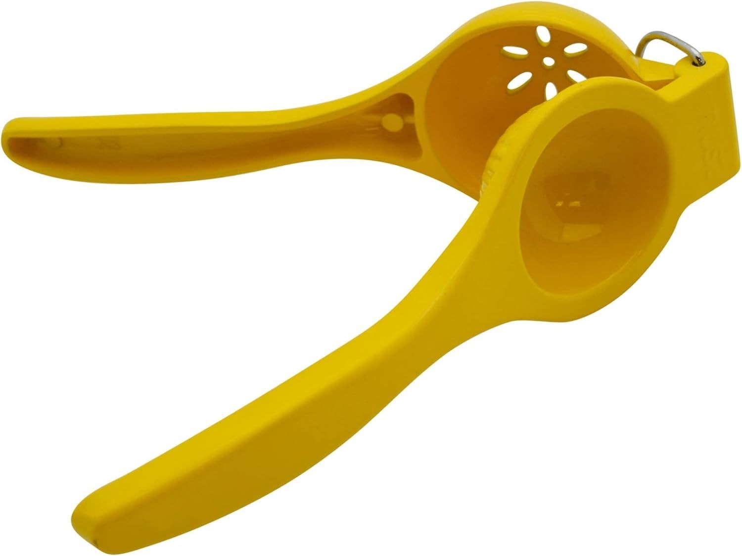 Yellow Cast Aluminum Ergonomic Lemon Squeezer