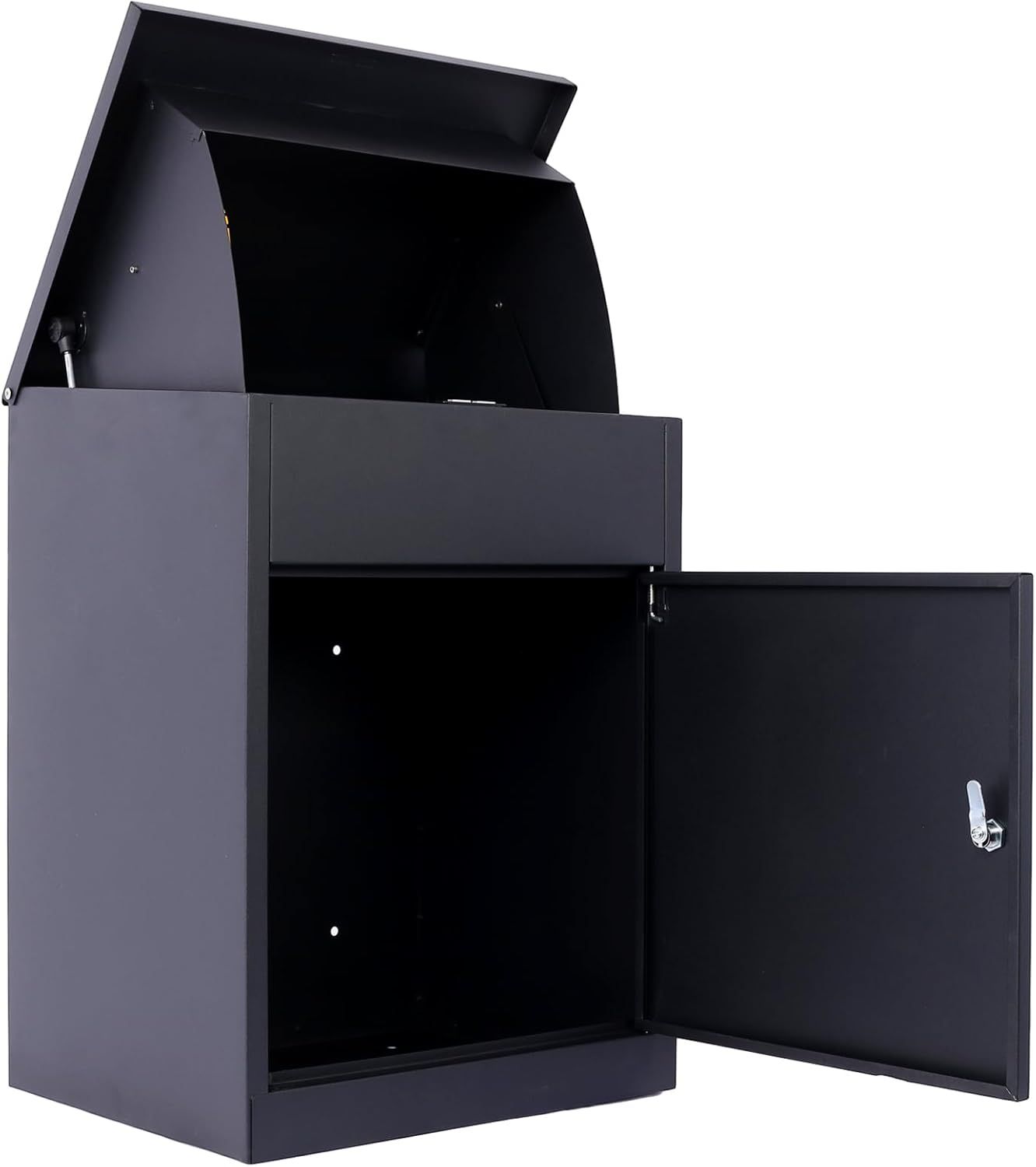 Extra Large Black Steel Lockable Package Delivery Box