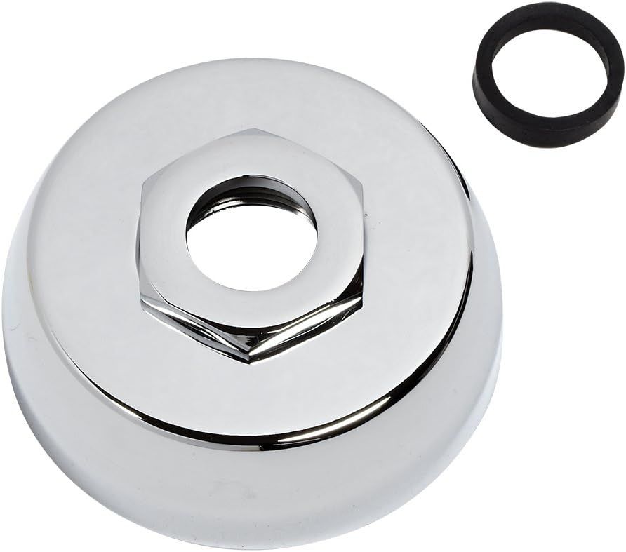 Polished Chrome Steel Toilet Spud Assembly Kit