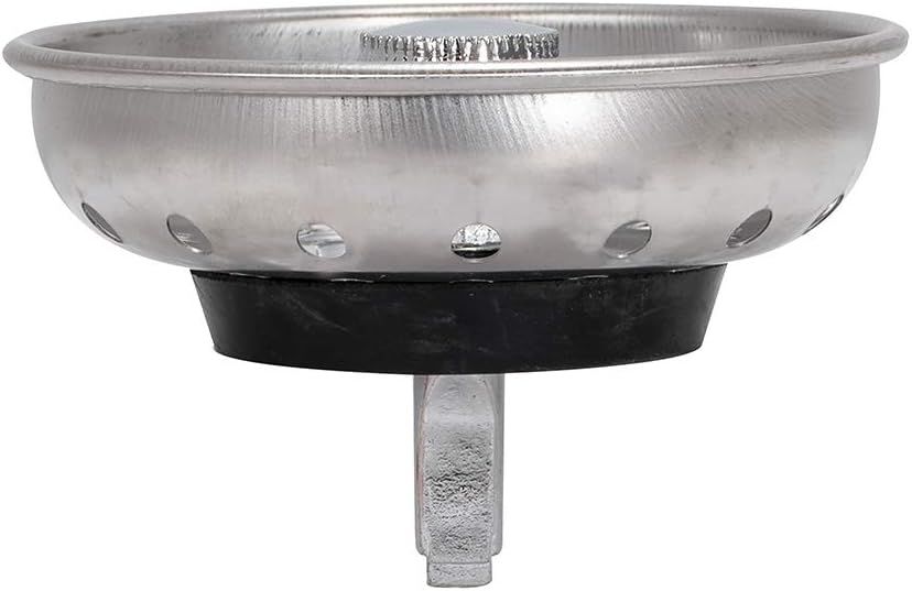 Chrome Stainless Steel 3-1/2 Inch Sink Strainer Basket