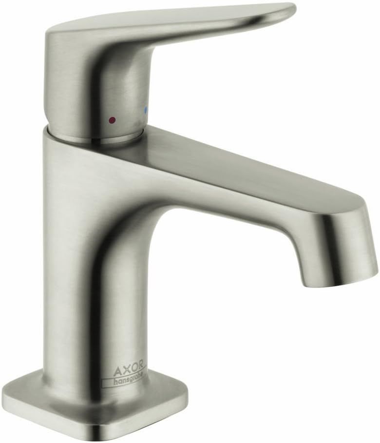 EcoSmart Modern Brushed Nickel Single Hole Bathroom Faucet