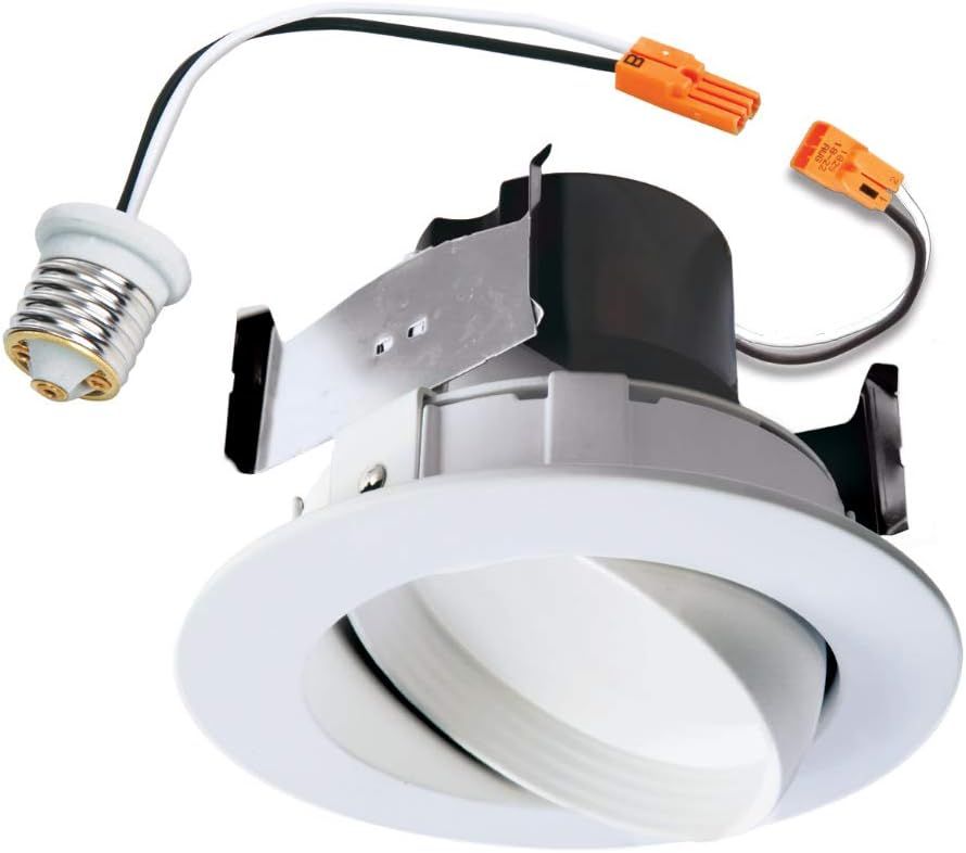 Halo 5" Matte White Selectable LED Recessed Lighting Kit