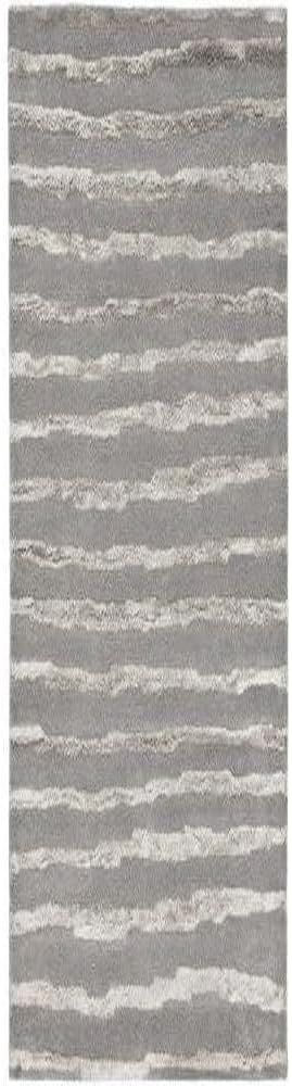 Handmade Tufted Elegance 42" Square Gray Wool & Viscose Rug