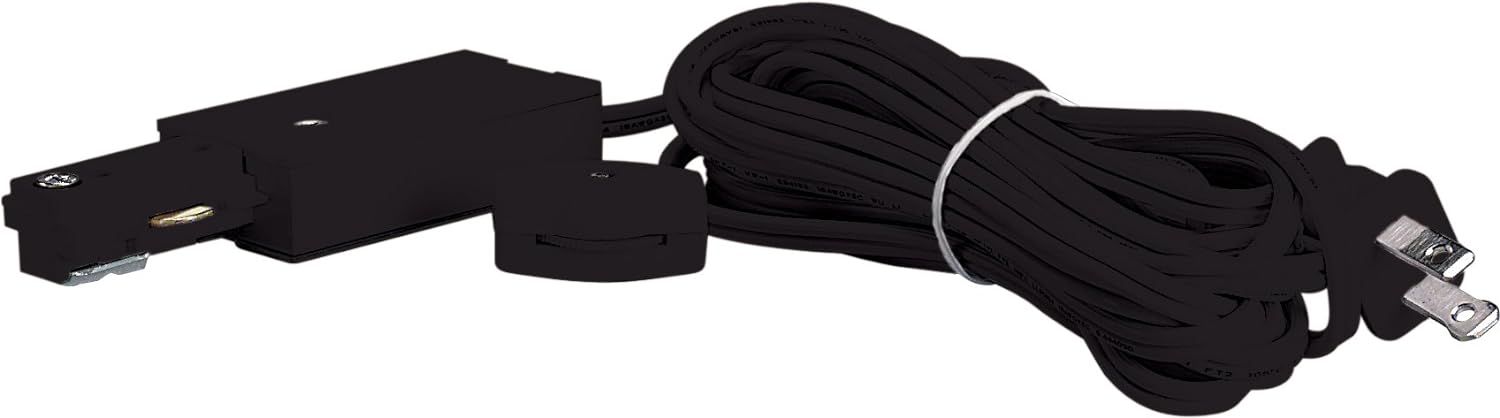 Nuvo Black 15ft Track Lighting Live End Cord Kit