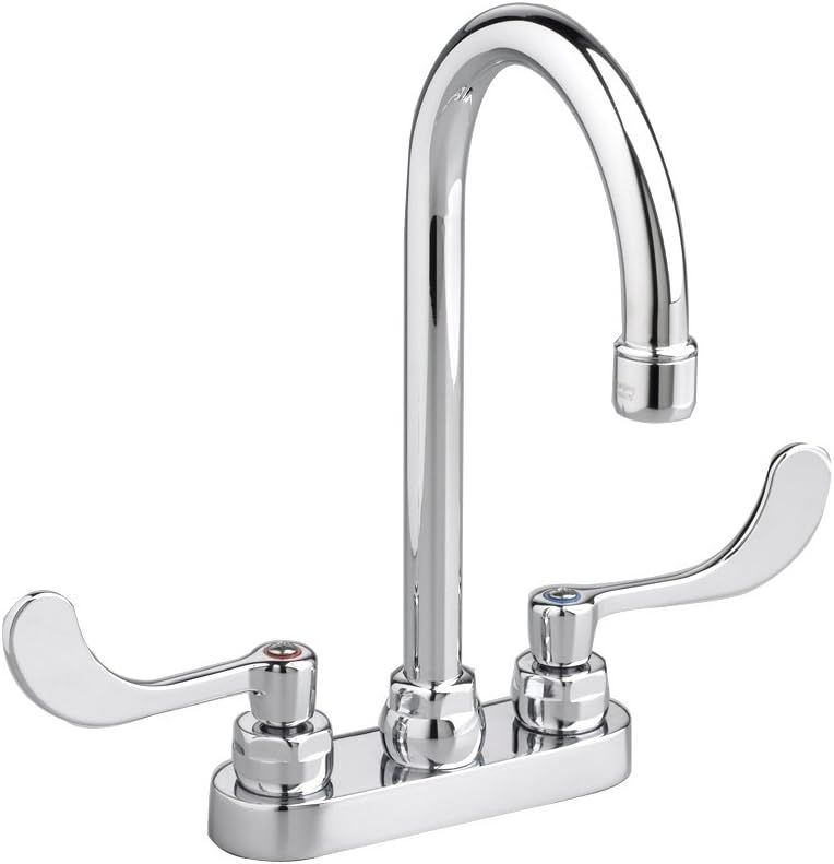 Polished Chrome Double Handle High Arc Bathroom Faucet