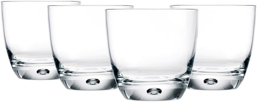 Clear Glass 10 oz Lowball Set of Four