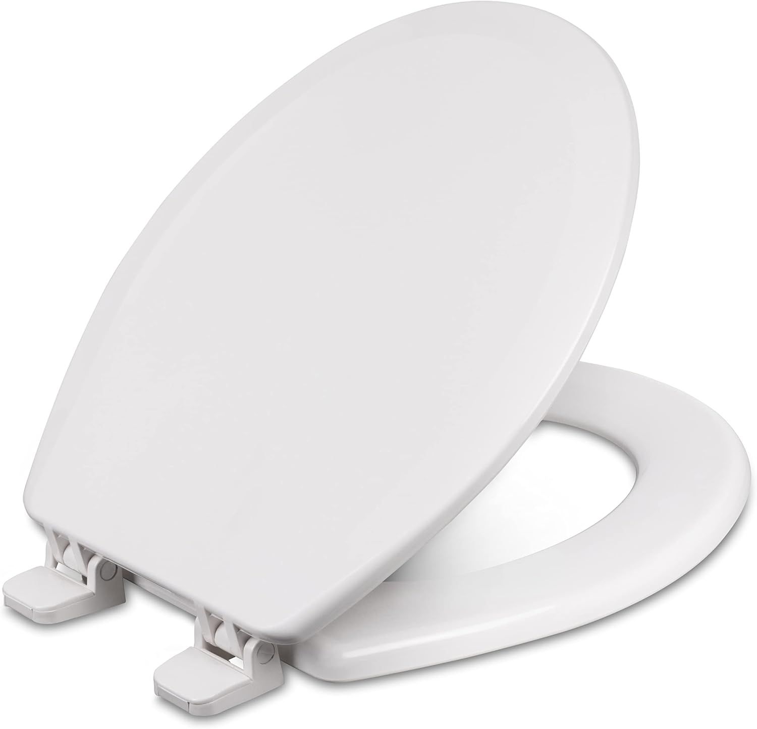 White Round Closed Front Plastic Toilet Seat