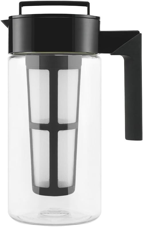 Black 1-Quart Flash Chill Iced Tea Maker with Mesh Infuser