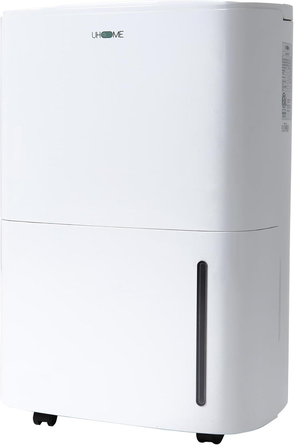 Uhome 120 Pints White Digital Dehumidifier with Drain Hose