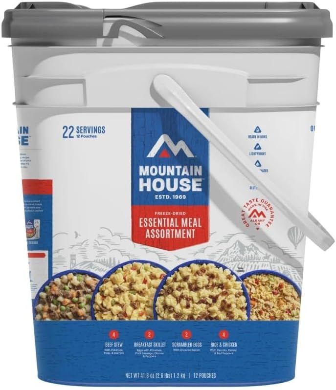 Mountain House Gluten-Free Freeze-Dried Meal Assortment Bucket