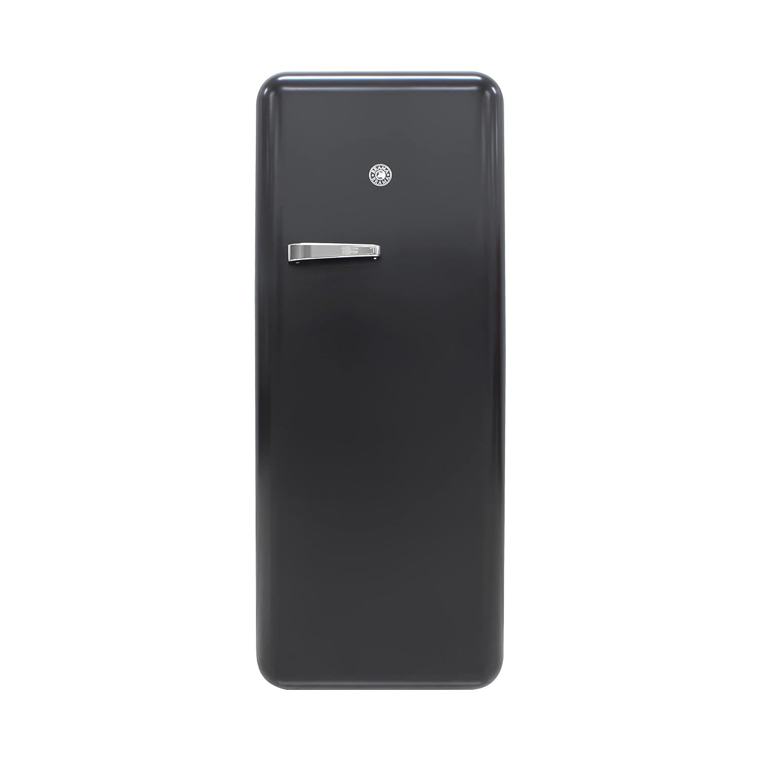 Brama 24-Inch Black Retro Top-Freezer Refrigerator
