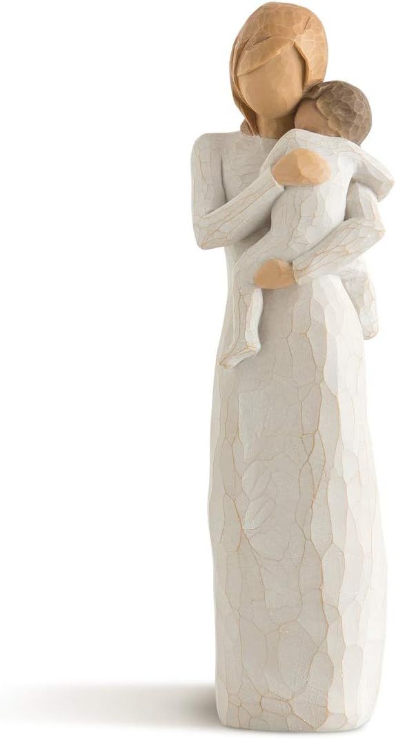 Hand-Painted Resin Mother and Child Figurine