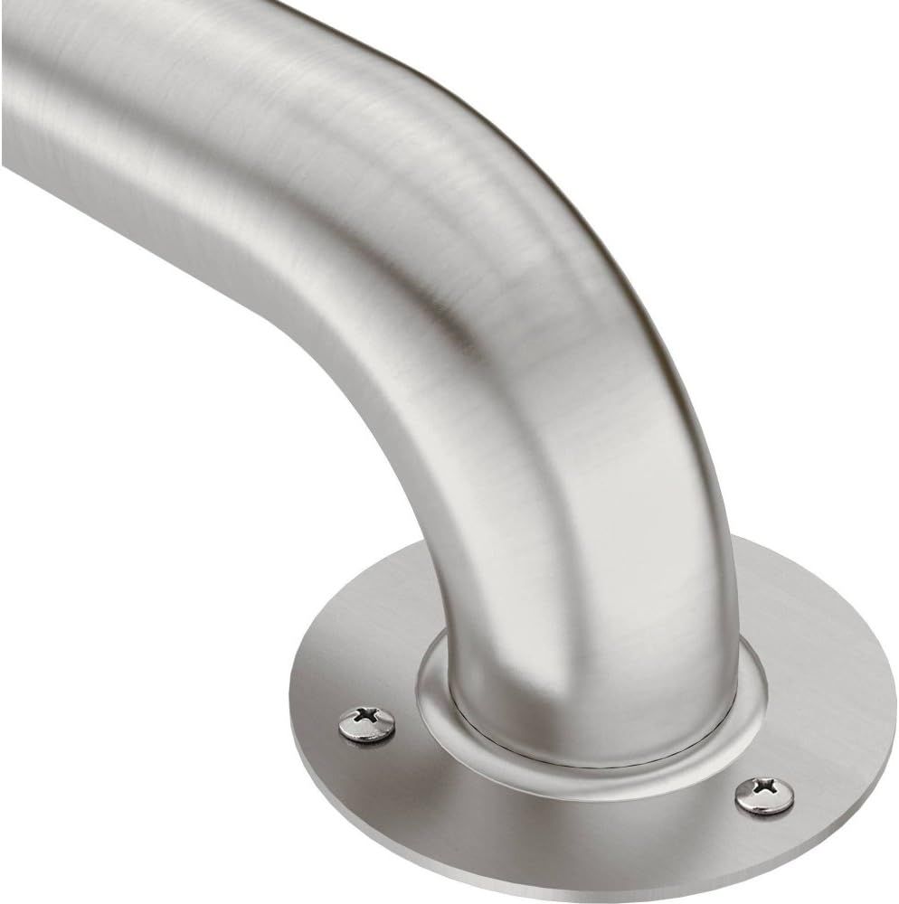 18-Inch Satin Stainless Steel Bathroom Grab Bar with Exposed Screws