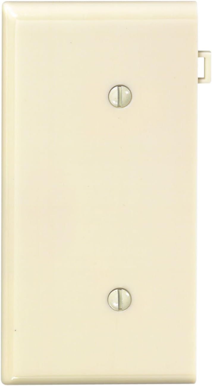 Ivory Plastic Sectional End Panel Wall Plate