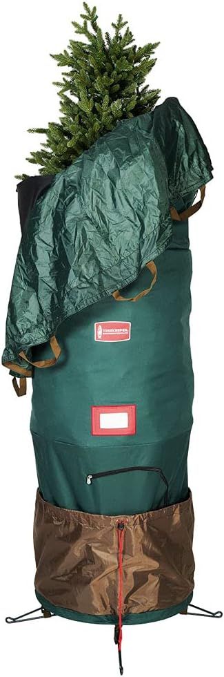 Green Upright Christmas Tree Storage Bag with Reinforced Handles