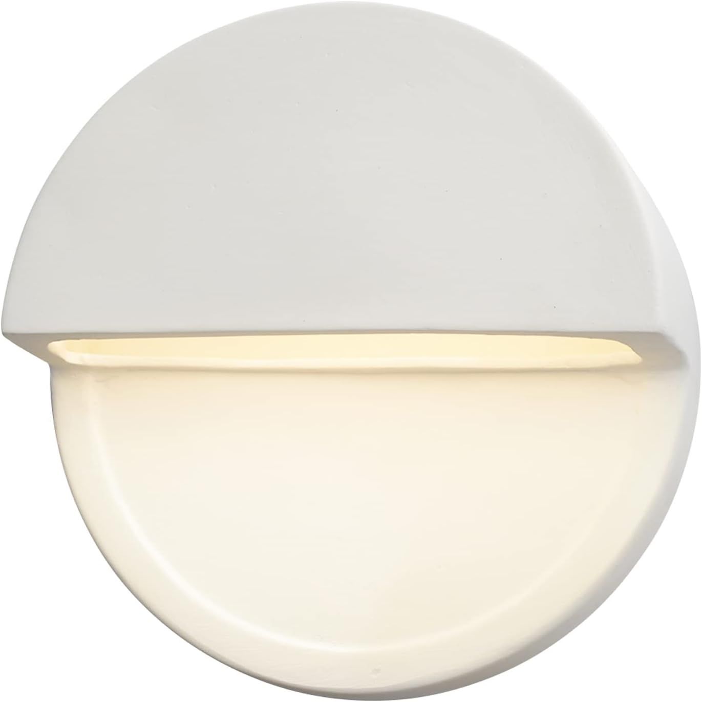 Bisque Ceramic Dome Dimmable LED Wall Sconce