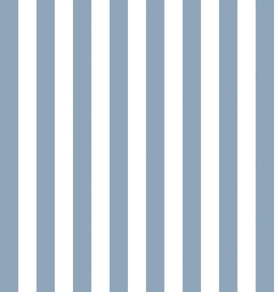 Blue Denim Pre-pasted Washable Stripe Wallpaper