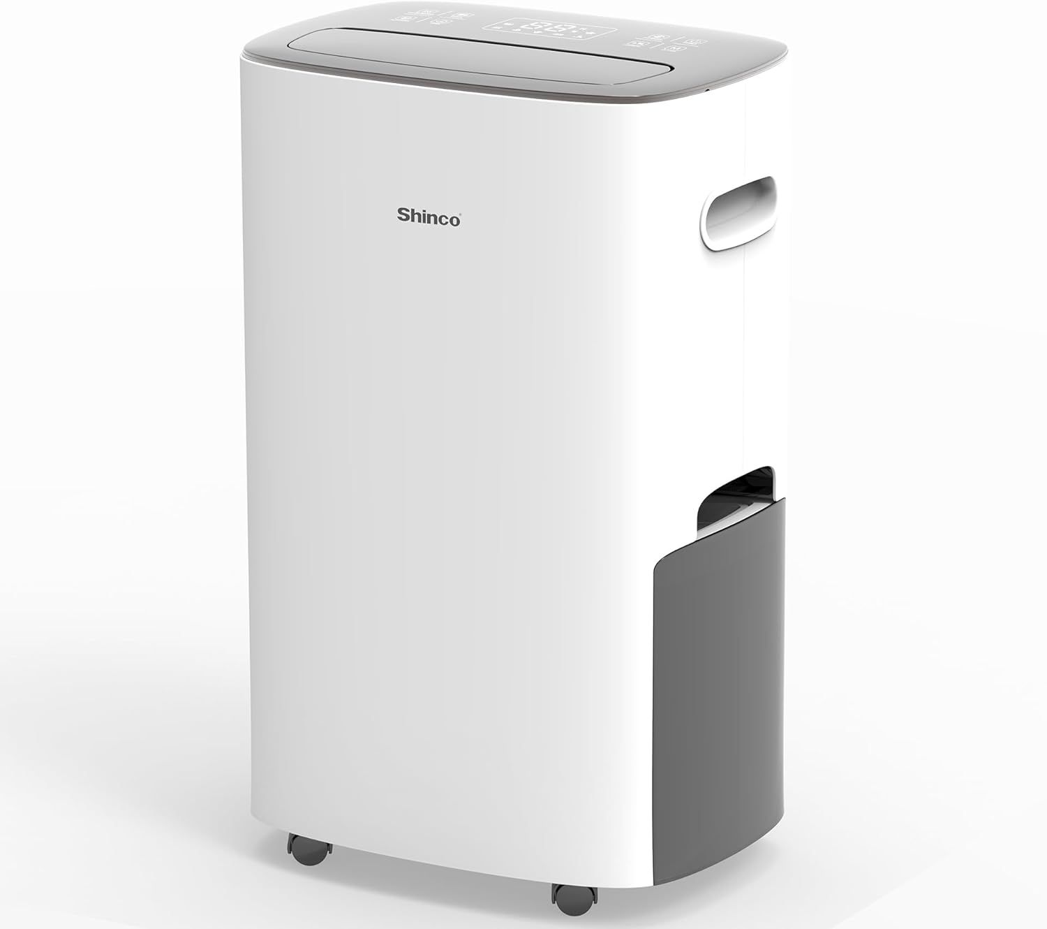 Shinco 86-Pint White Portable Dehumidifier with Drain Hose