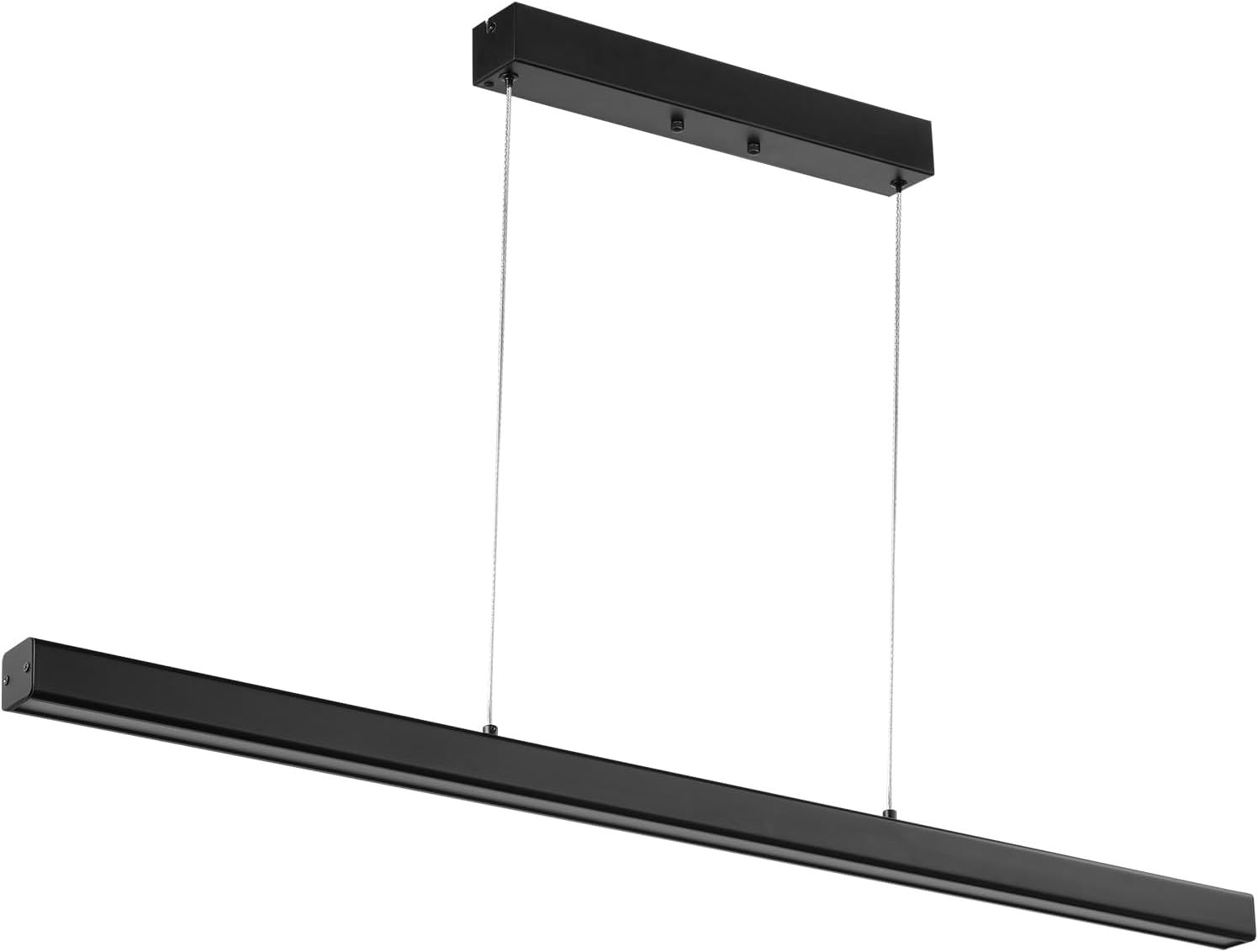 Adjustable Black Metal LED Linear Pendant Light