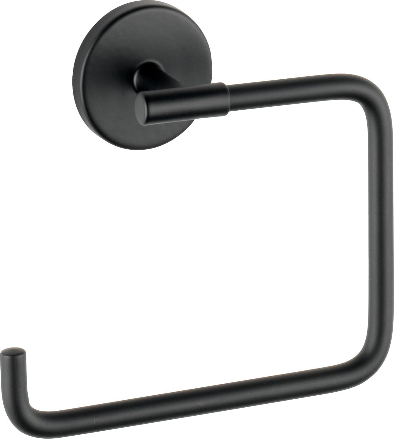Delta Trinsic Matte Black Wall mount Single Towel Ring